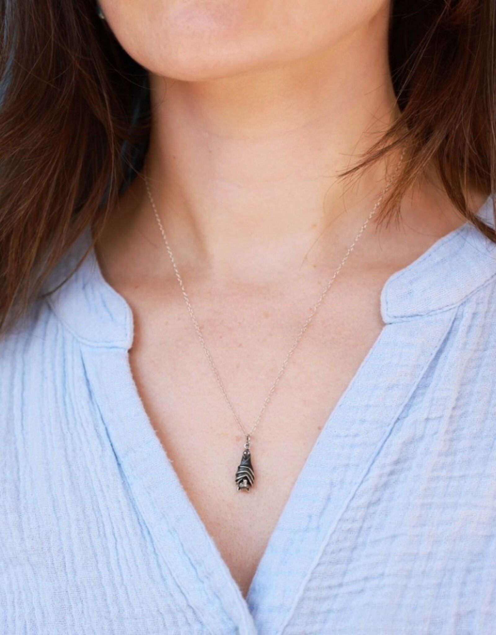 Hanging Bat Necklace |