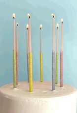 Glitter Wish 6" Beeswax Candles - Multi-Color