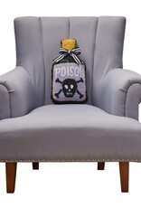 -Shaped Poison Bottle Hook Pillow