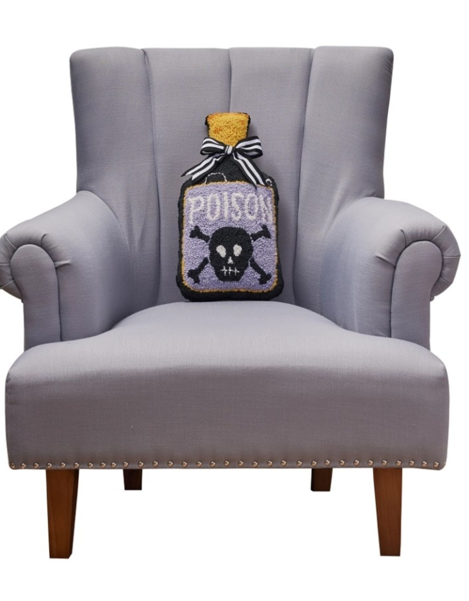 -Shaped Poison Bottle Hook Pillow