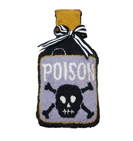 -Shaped Poison Bottle Hook Pillow