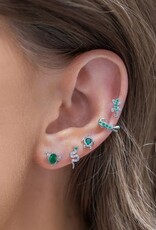 *Emerald Rainforest Stud set - silver
