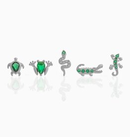 *Emerald Rainforest Stud set - silver