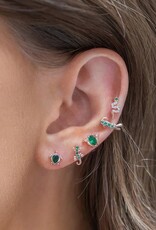 *Emerald Rainforest Stud set - silver