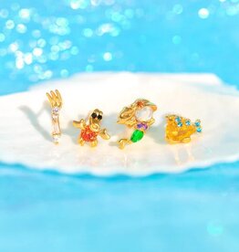 *Little Mermaid earring set - gold