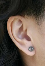 *Seashell Post Earrings | Silver