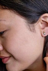 *Flaming Heart Post Earrings | Silver