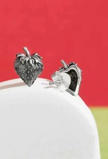 *Strawberry Post Earrings | Silver