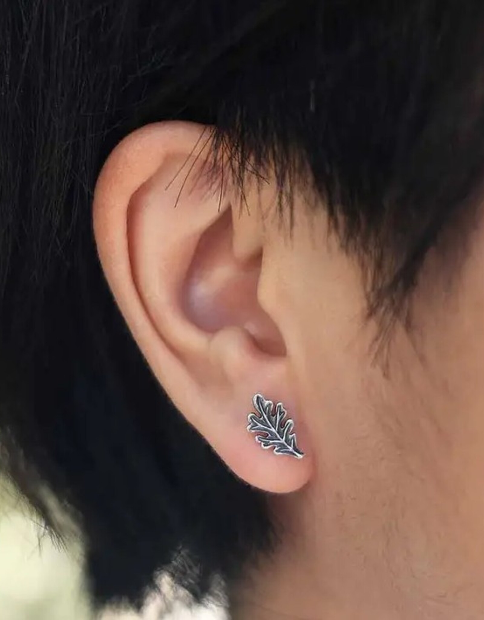 *Oak Leaf Post Earrings | Sterling Silver