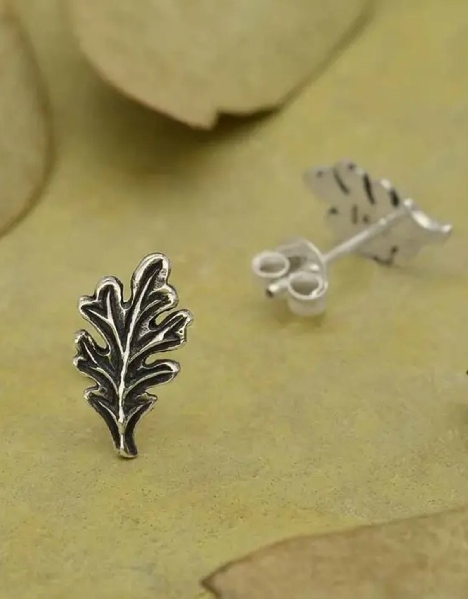 *Oak Leaf Post Earrings | Sterling Silver