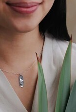 *Luna Moth & Moon Flower Necklace | Silver