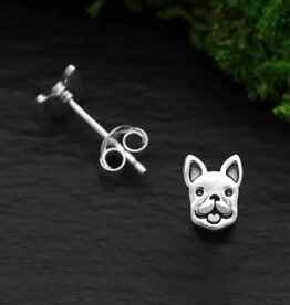 *French Bulldog Necklace | Silver | 18"