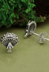*Argaric Mushroom Post Earrings | Silver
