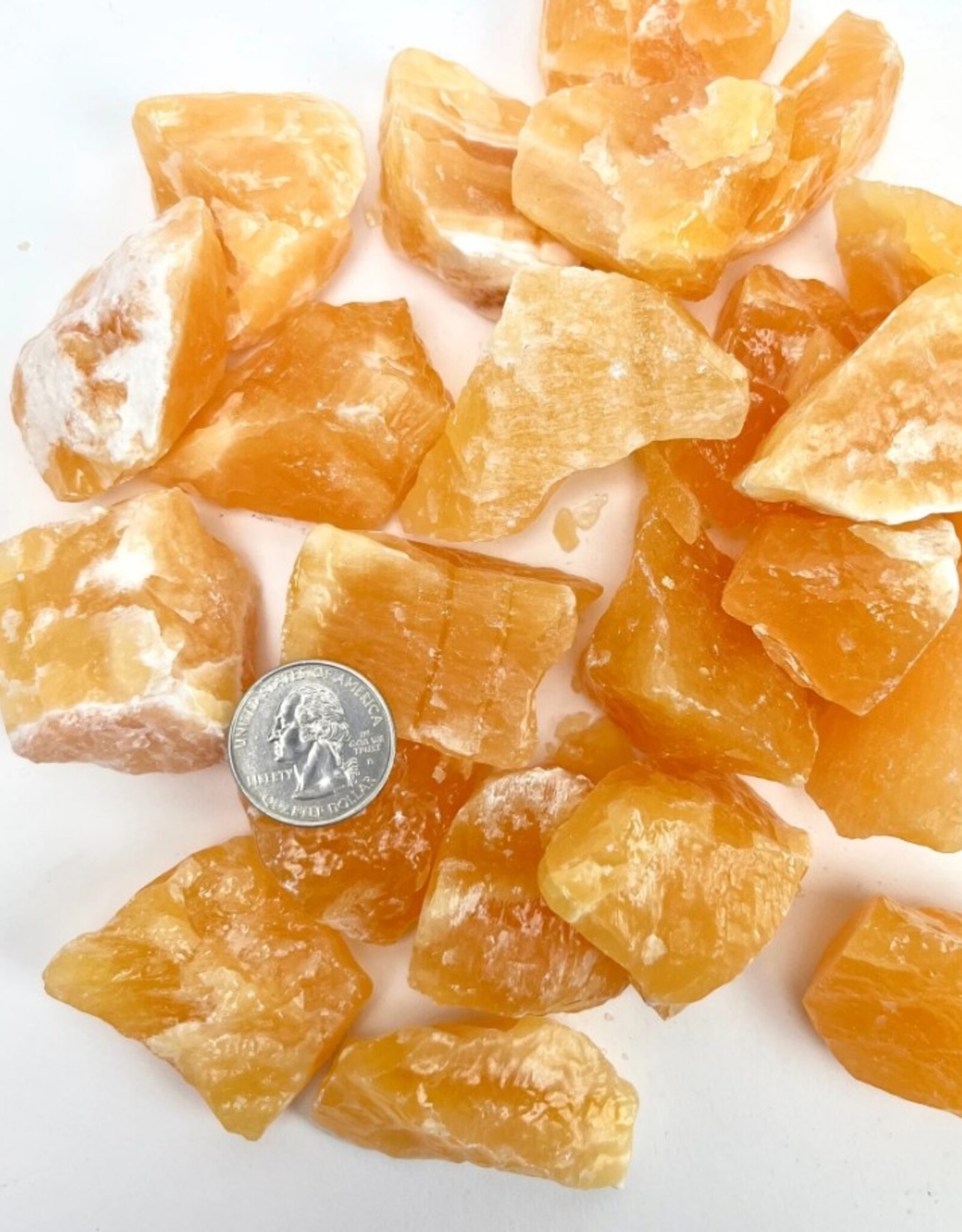 Orange Calcite Rough | 35-50MM | Mexico