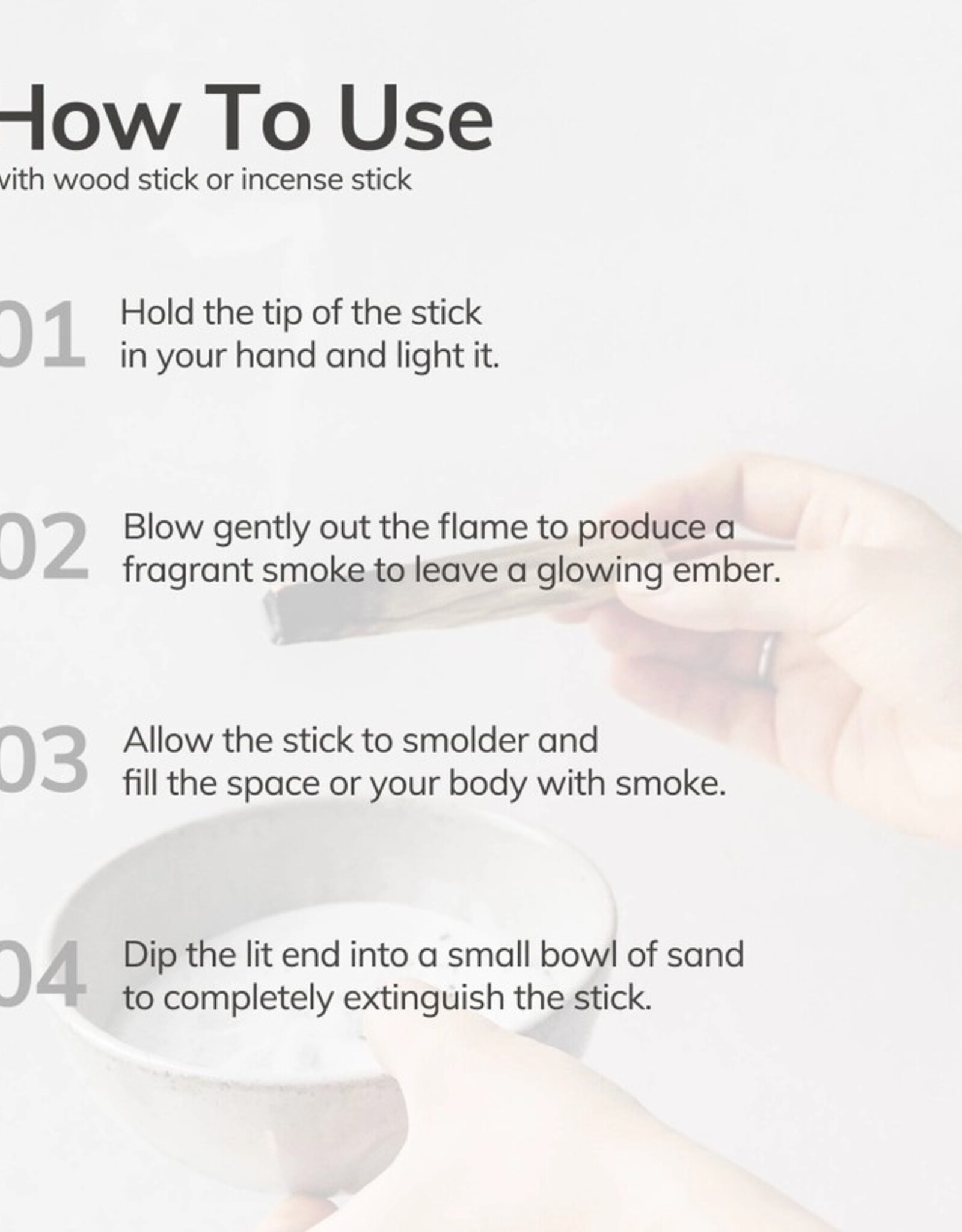 Black Copal Hand-Rolled Incense Stick