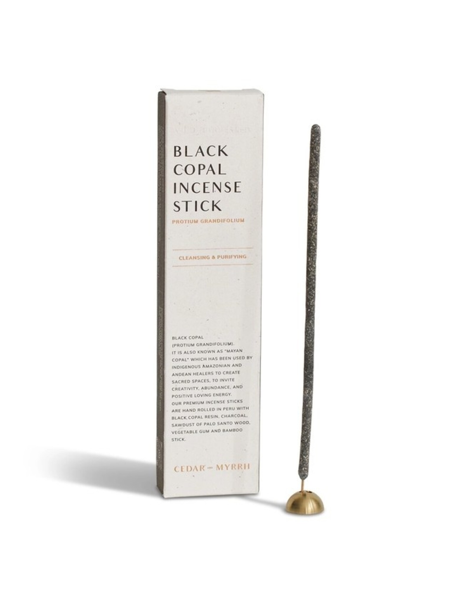 Black Copal Hand-Rolled Incense Stick