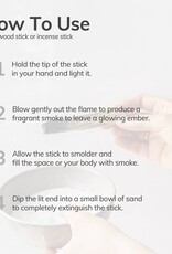 White Sage Hand-Rolled Incense Stick