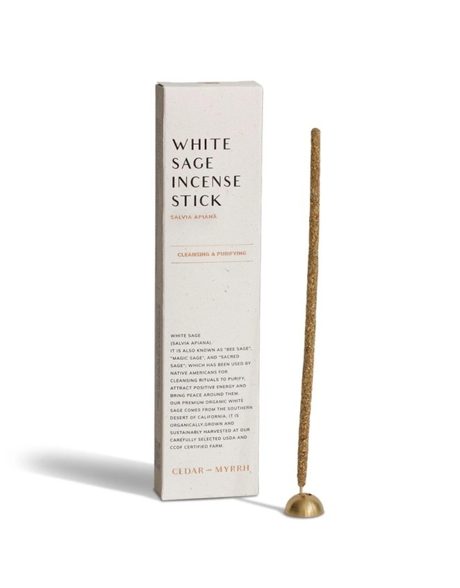 White Sage Hand-Rolled Incense Stick