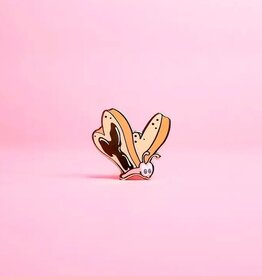 Bread and Butterfly Enamel Pin