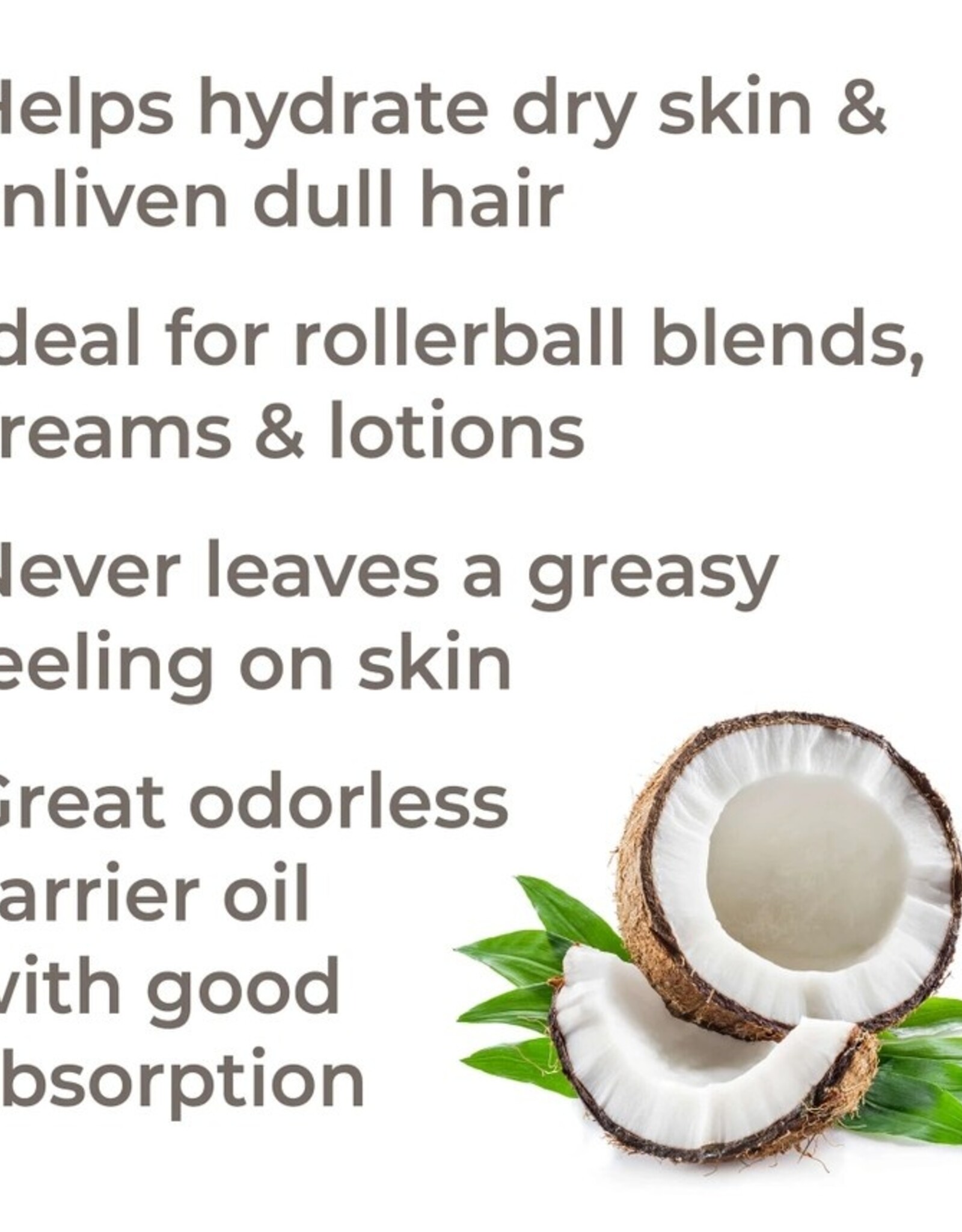 Organic Fractionated Coconut Carrier Oil 16 oz