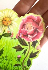 Happy Hour Flowers Die Cut Vinyl Sticker