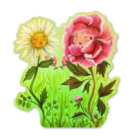 Happy Hour Flowers Die Cut Vinyl Sticker