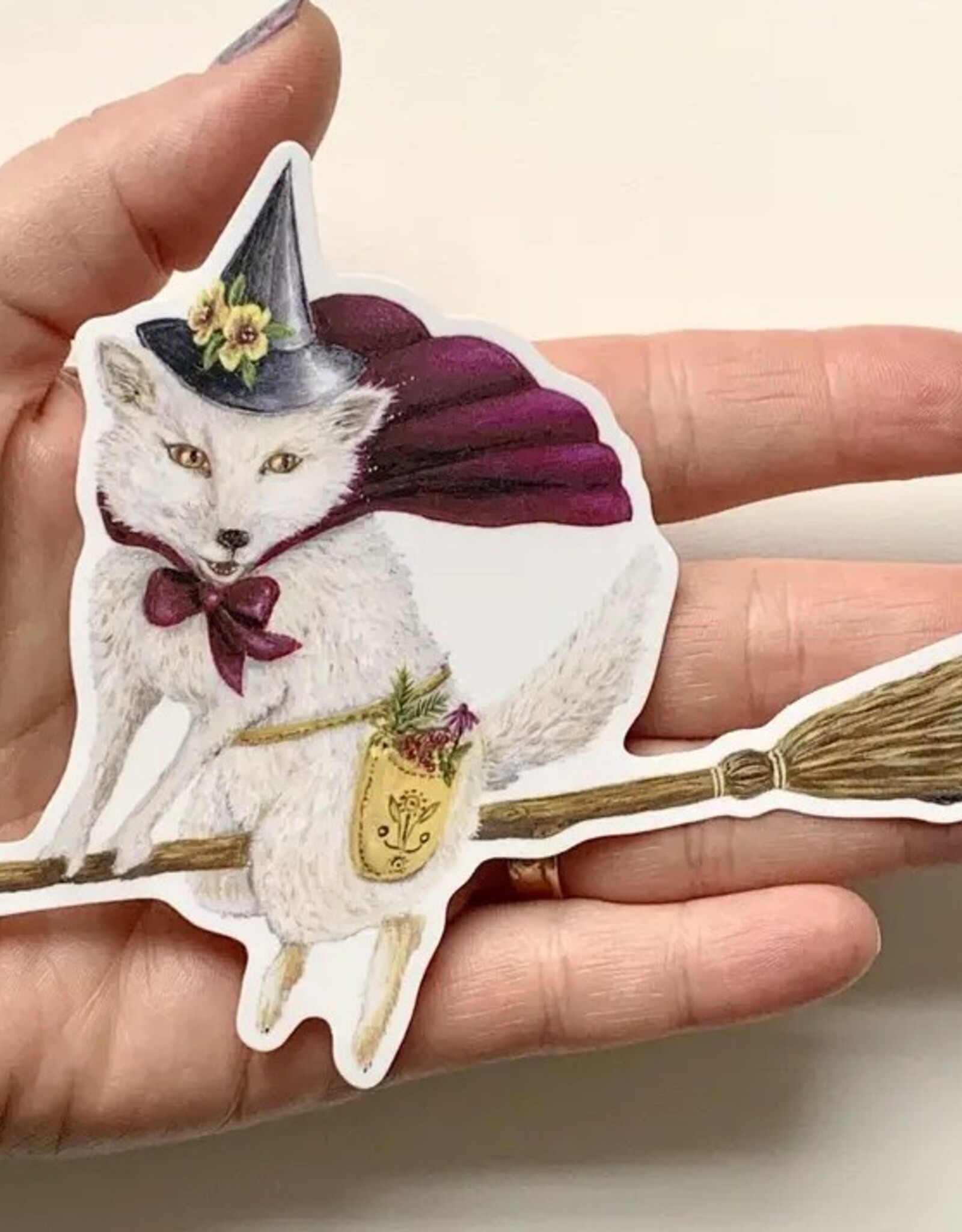 Moon Fox Magick Die Cut Vinyl Sticker