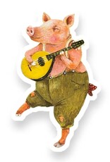 Clarence the Pig Die Cut Vinyl Sticker
