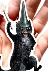 Spooky Cat Die Cut Vinyl Sticker
