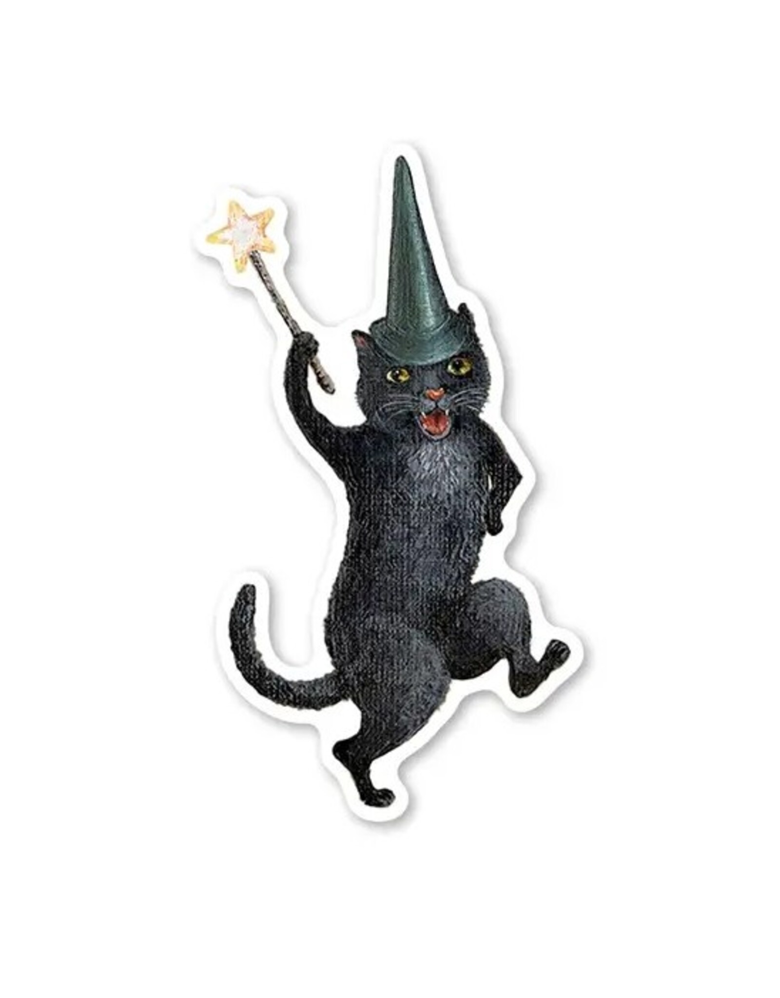 Spooky Cat Die Cut Vinyl Sticker