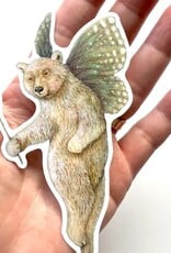 Faerie Bear Die Cut Vinyl Sticker