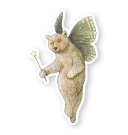 Faerie Bear Die Cut Vinyl Sticker