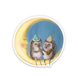 Moon Party Die Cut Vinyl Sticker