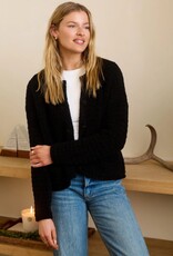 CozyChic Textured Button Front Cardigan