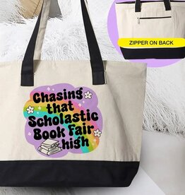 Chasing That Scholastic Book Fair High - Book Tote Bag