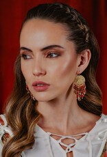 Beaded Handwoven Chandelier Earrings |