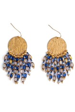Beaded Handwoven Chandelier Earrings |
