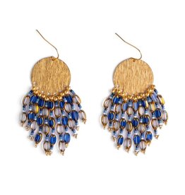Beaded Handwoven Chandelier Earrings |