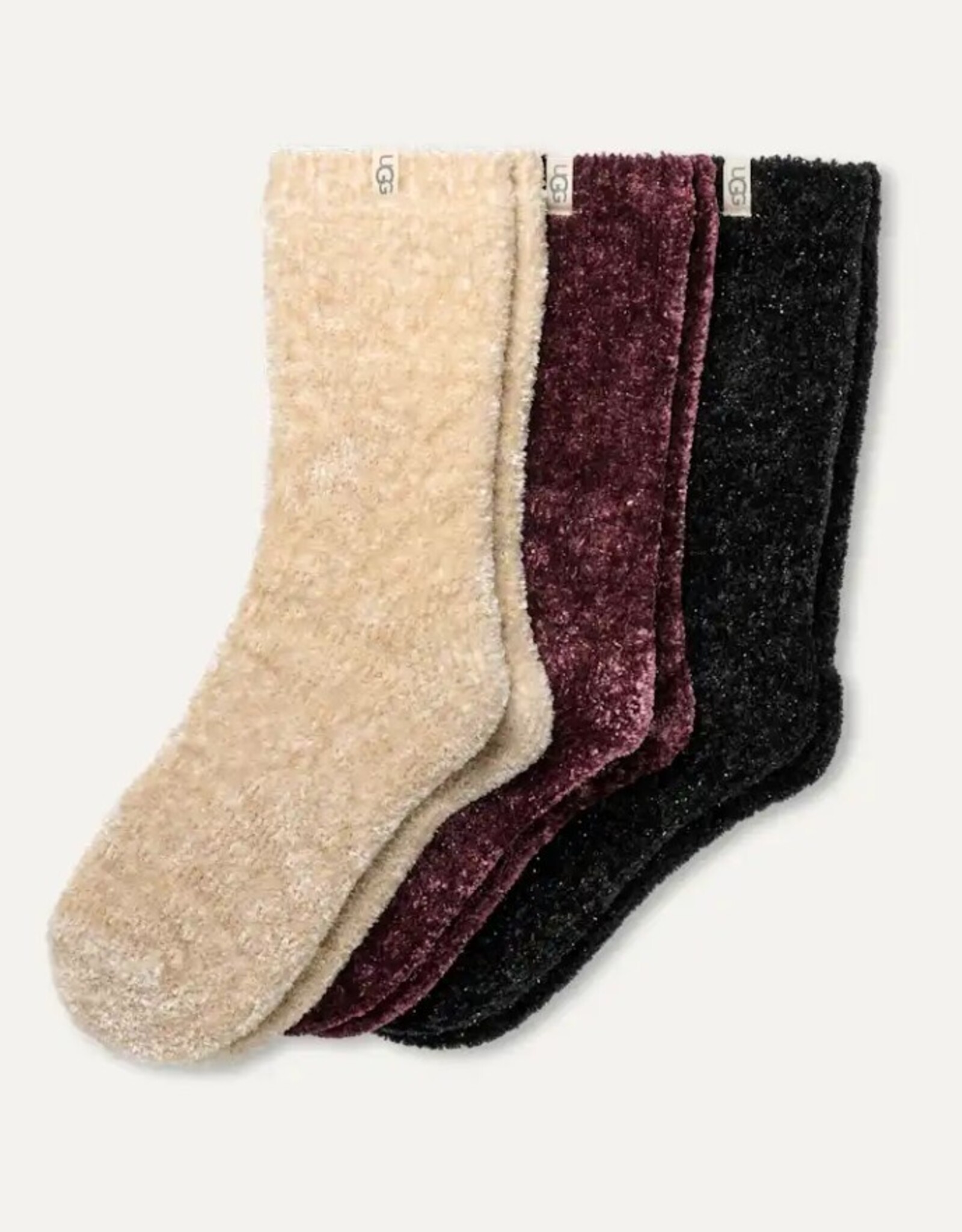 Leda Sparkle 3 Pack Cream/Wild Grape/Black