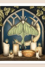 10" X 10" Luna Moth and Moon Print