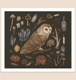 10.5” X 9” Harvest Owl Print