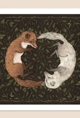 12” x 12” Foxes Print