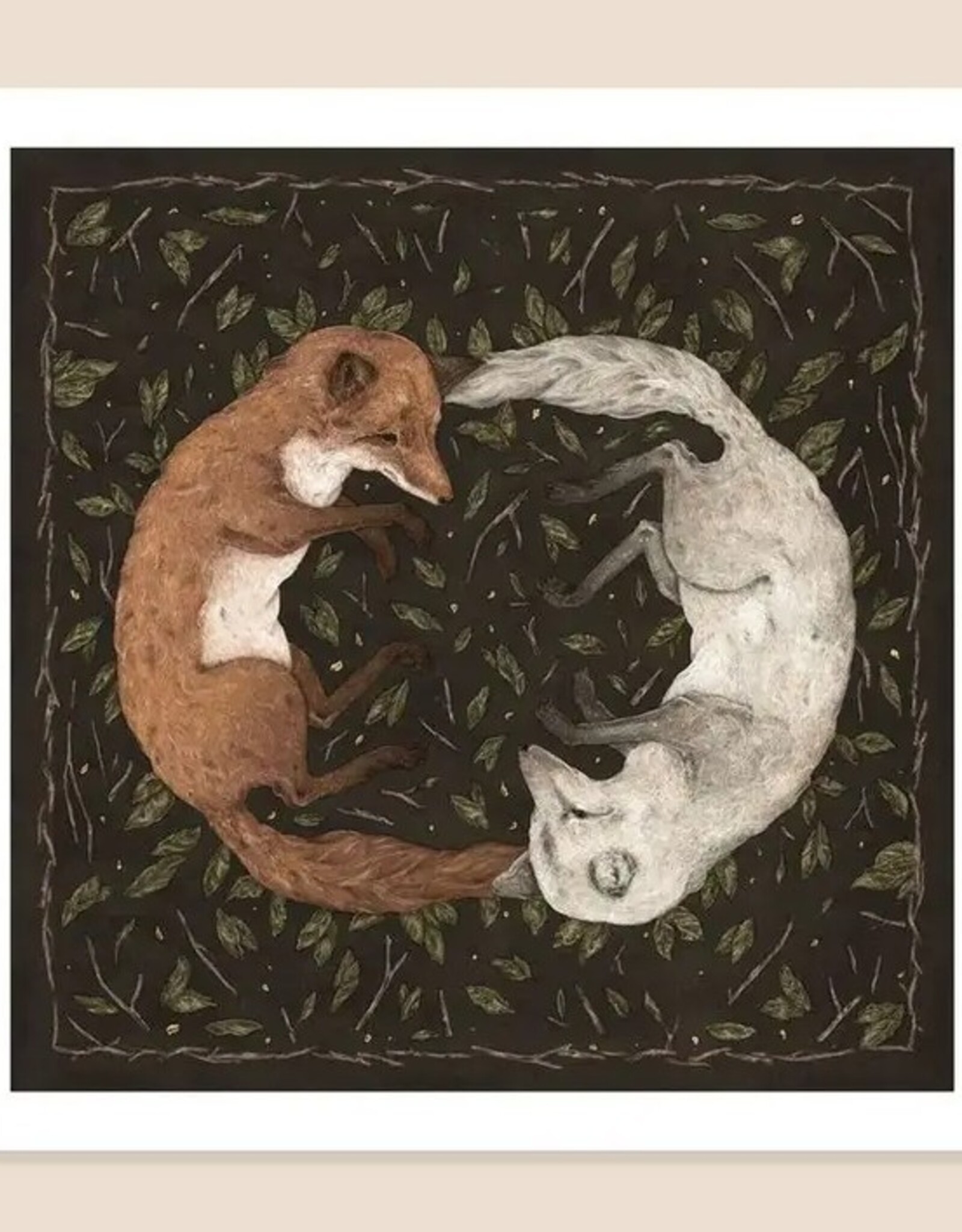 12” x 12” Foxes Print