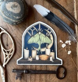 2.75" X 3” Luna Moth Sticker