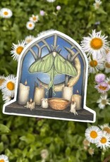 2.75" X 3” Luna Moth Sticker