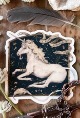 3" X 3" I Dwell in Possibility Unicorn Sticker