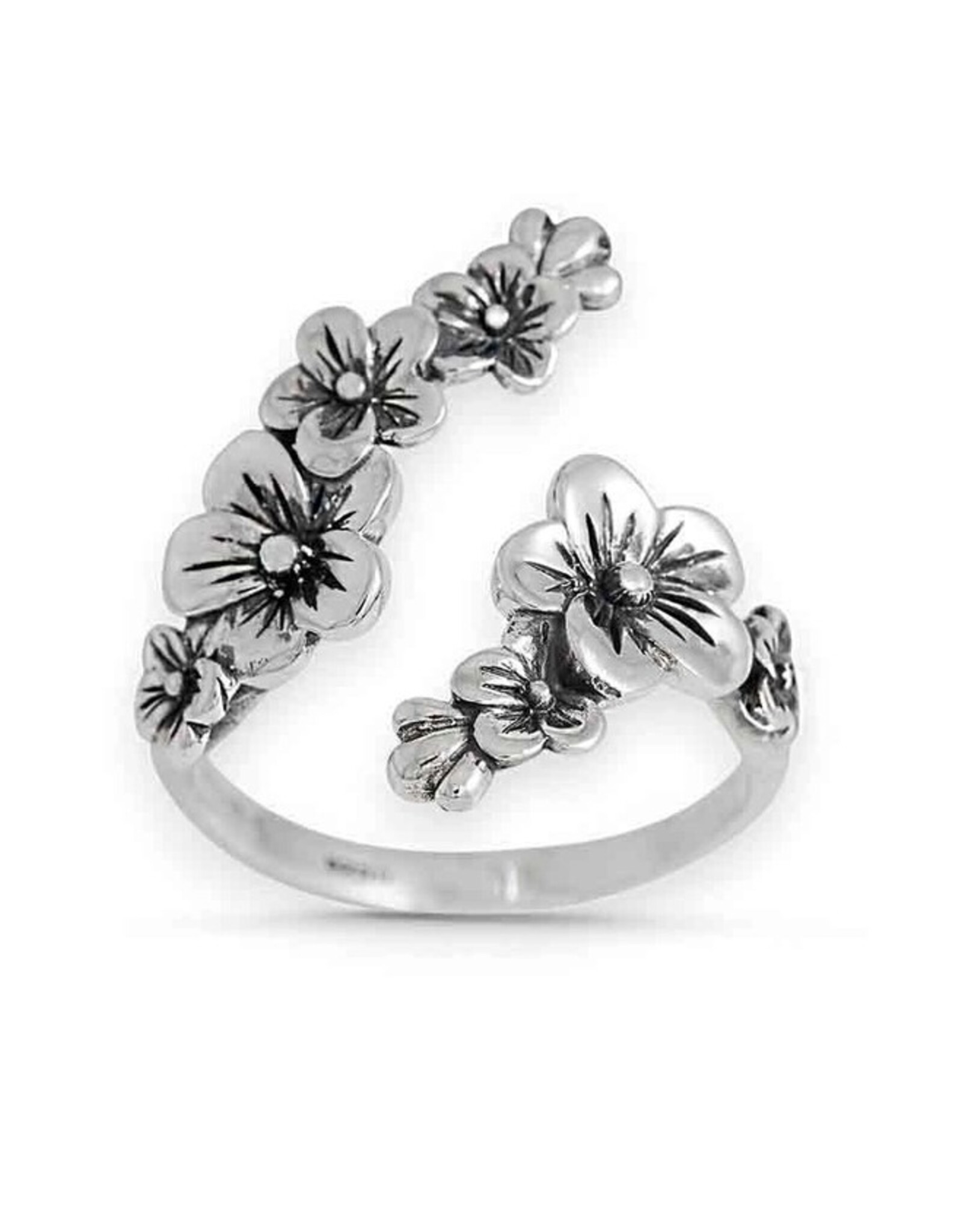 -Adjustable Cherry Blossoms Ring |