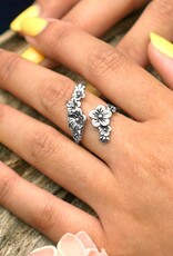 -Adjustable Cherry Blossoms Ring |
