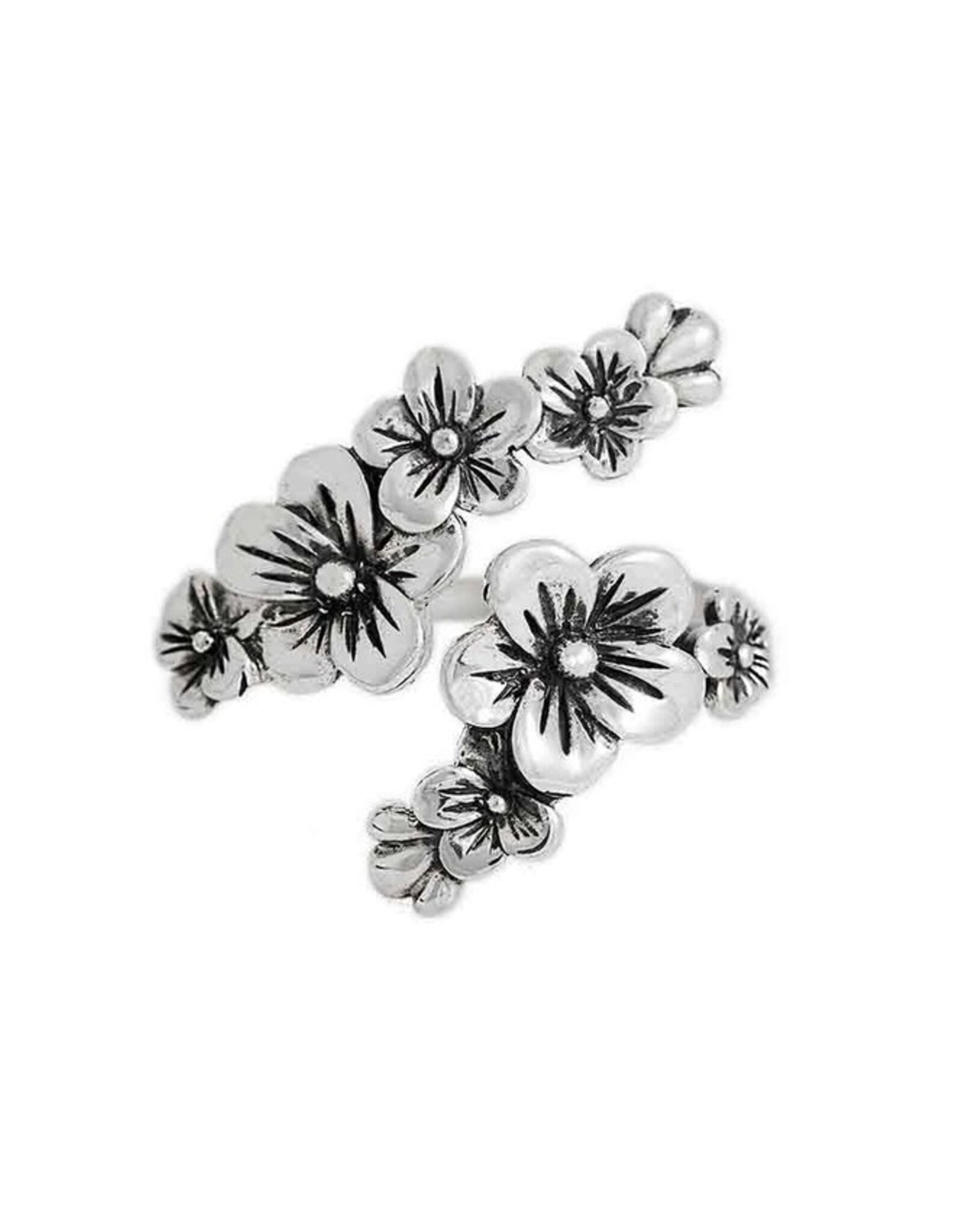 -Adjustable Cherry Blossoms Ring |