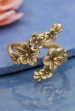 -Adjustable Cherry Blossoms Ring |